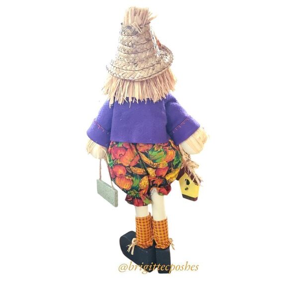 THANKSGIVING FALL 20" in. Scarecrow Straw Doll - Picture 4 of 11